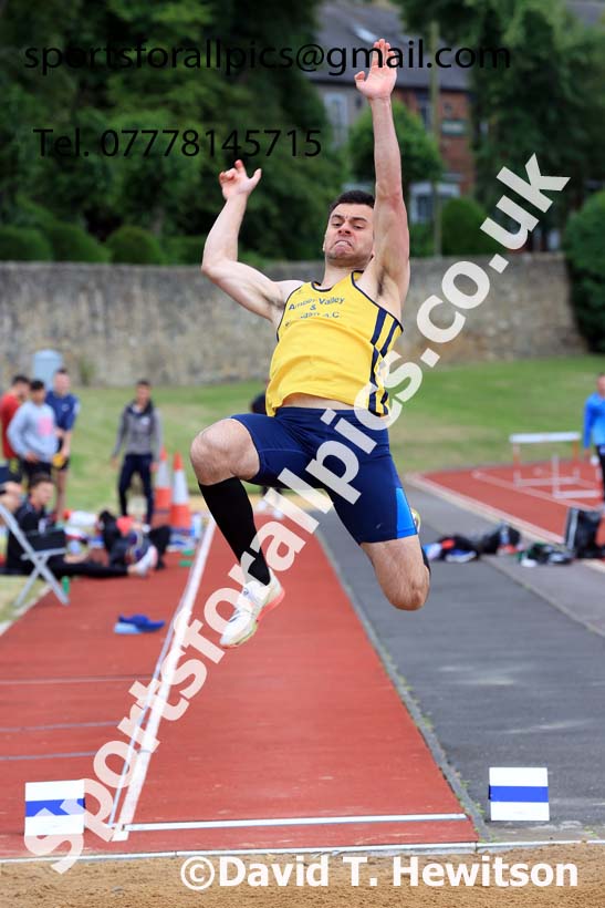 Decathlon Long Jump, 2024 EAP International Combined events, Hewcham, Northumberland.  Photo: David T. Hewitson/Sports for All Pics